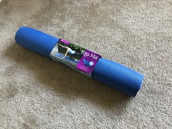 Wall clock, bucket and yoga mat - all in excellent condition 2