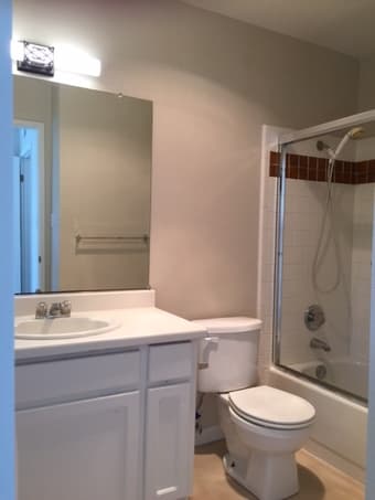 private bedroom and bathroom in townhome 2