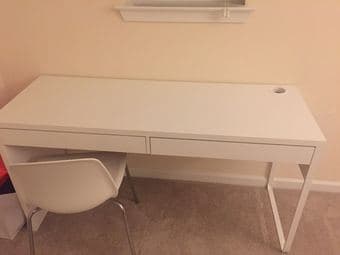 Queen Sized Mattress and Base, table, chair, drawer, nightstand 3