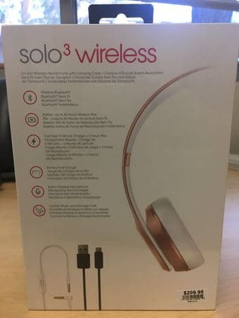Beats Solo3 Wireless Headphone unopened 3