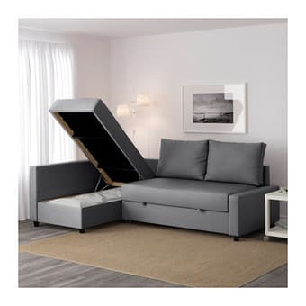 IKEA FRIHETEN Sleeper Sofa (Sand) 2