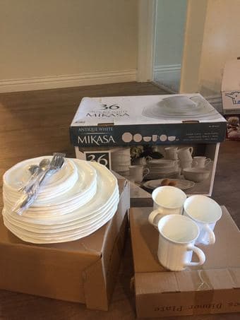 plates and cups and hair dryer 1