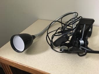 Clip bed lamp and mirror for sale 1