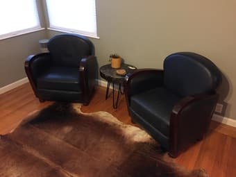 Blue accent chairs 2