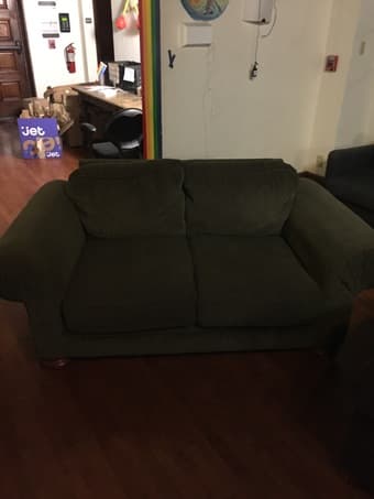 Green Loveseat 1