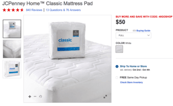Full size mattress cover (fitted sheet) 1