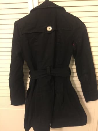 Chic Express Women’s Black Trench Coat Size XXS ($199.99 to $25) 2