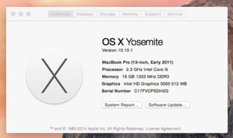 MacBook Pro 13 Early 2011 w/ upgraded 16G RAM and SSD 2