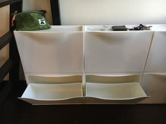 TRONES storage cabinets, white (IKEA) - $25 for 3 3