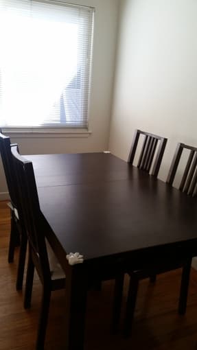 IKEA BJURSTA Extendable Table With 4 Chairs 3