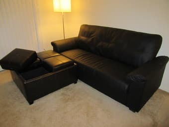 IKEA sofa (KNISLINGE) with extendnig footstool - $200 2