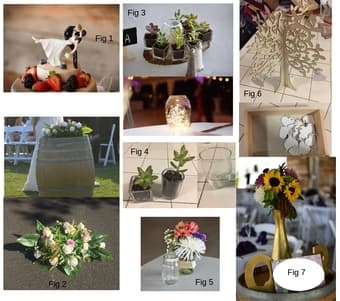 Wedding decorations (frames, flowers, lights, ect) 1