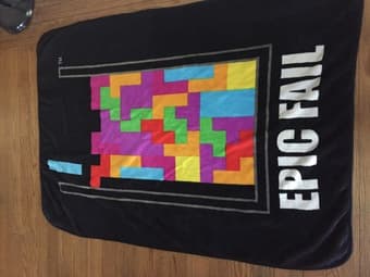 Epic Fail Tetris Fuzzy Blanket 1