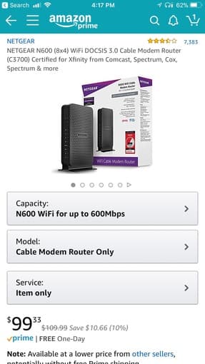 Netgear Wi-Fi Modem router: Dual Band 3