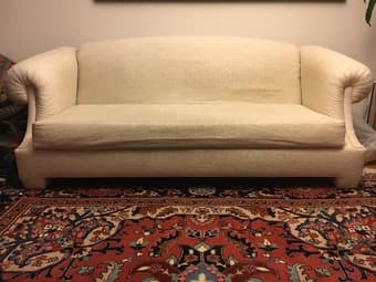 2 cream couches 1