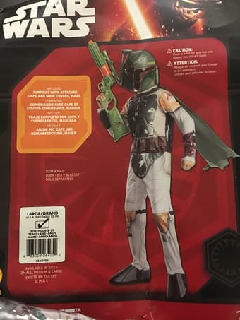 Boy costume star war (large:12-14) 1