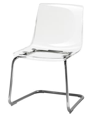 IKEA Ghost chair  - transparent - almost NEW 1