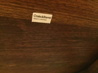Crate and Barrel Basque Stool 24" (Qty 3) 1