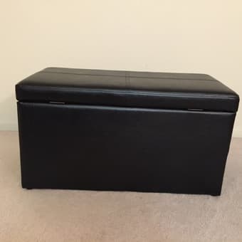 storage stool ottoman - $15 1