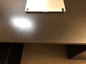Black "L"-Shaped Desk 2