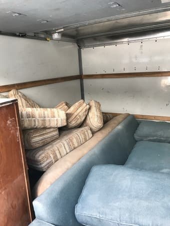 2 Free couches and some futon cushions 1