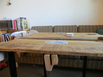 Pallet Table with Black Legs 2