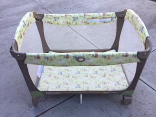 Playpan and crib mattress for sale 1