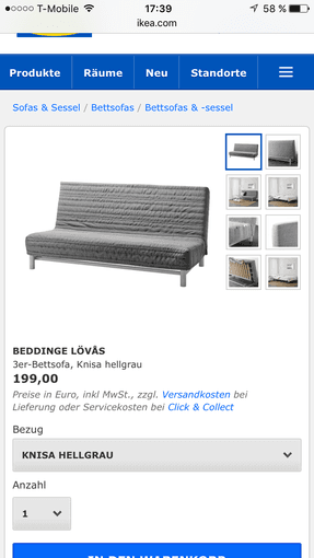 Ikea, sleeping sofa  "Beddinge Lövås" - 1 year old 3