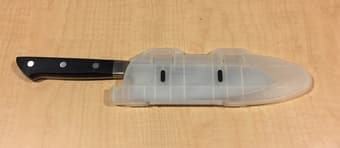 Stainless Santoku Knife for Sale, $25, includes Victorinox blade guard 3