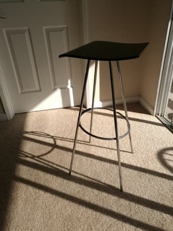 bar stool and oak chair 1