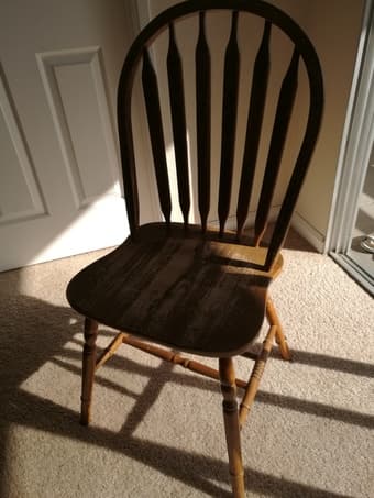 bar stool and oak chair 2