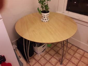 Kitchen Table wood tone 1