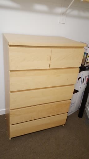 IKEA 6 drawer chest Malm 1