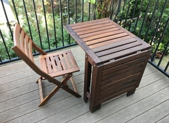 Outdoor table + 2 chairs 2