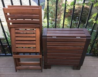 Outdoor table + 2 chairs 3