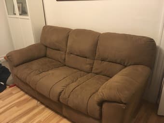 Comfortable brown sofa 1