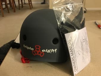 New Triple Eight 3012 Biking/State-boarding Helmet, Small/Medium, Gun 1