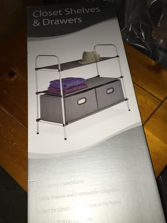 Closet shelves and drawers - unopened , new in box 1