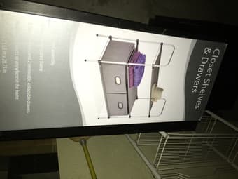 Closet shelves and drawers - unopened , new in box 2