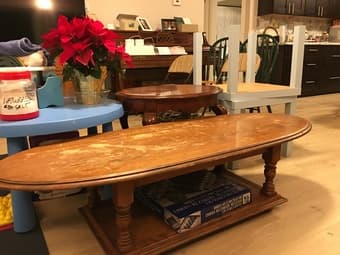 Solid wood coffee table 1