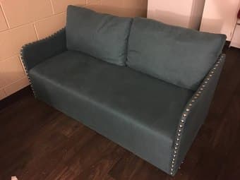 2 Teal Love Seats $25-$75 OBO MUST GO BY 1/9/18 2