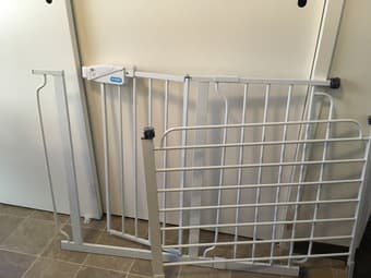 Metal Gate with Door and Extension 1