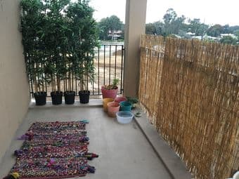 REED FENCE and TREES for Balcony 1
