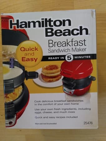 Hamilton Beach 25476 Breakfast Electric Sandwich Maker 2