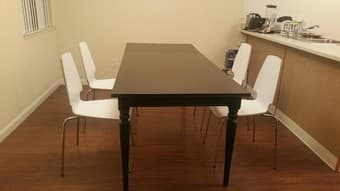 moving sale - bed, sofa, table, bookshelf, lights, chairs, and etc. 3