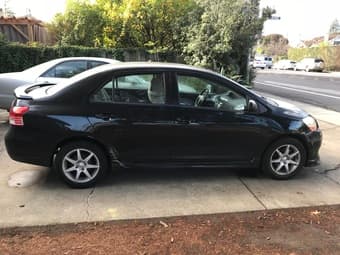 2007 Black Toyota Yaris Sedan S, Good condition, $4800 1