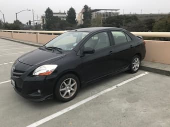 2007 Black Toyota Yaris Sedan S, Good condition, $4800 2
