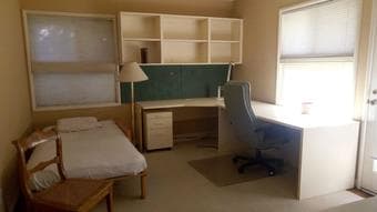 Beautiful furnished private room and bath 1,5 miles to campus 1