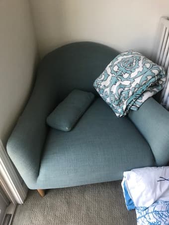 Crate and barrel pennie sofa chair 1