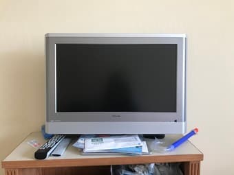 Futon, Book Shelf, Vacuum,  Lamps, TV , etc. 2